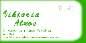viktoria almos business card