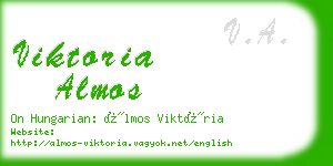 viktoria almos business card
